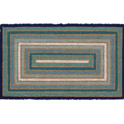 Kirklands Home Blue Boxes Doormat
