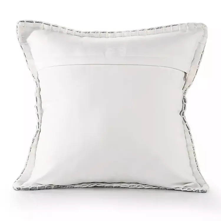 Kirklands Home Blue Buffalo Check Stitched Outdoor Throw Pillow Clearance