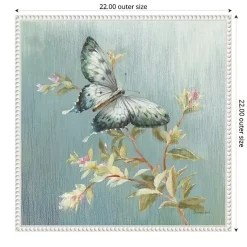 Kirklands Home Blue Butterfly Framed Canvas Art Print Discount