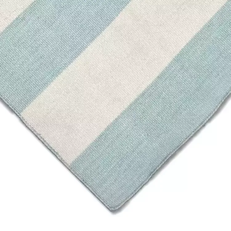 Kirklands Home Blue Cabana Stripe Indoor/Outdoor Scatter Rug Online