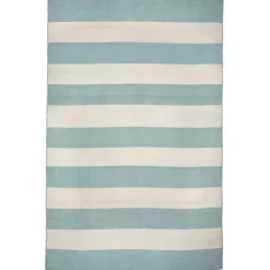 Kirklands Home Blue Cabana Stripe Indoor/Outdoor Area Rug, 7x9 Hot