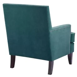 Kirklands Home Carlton Accent Chair with Nailhead Trim Blue Outlet
