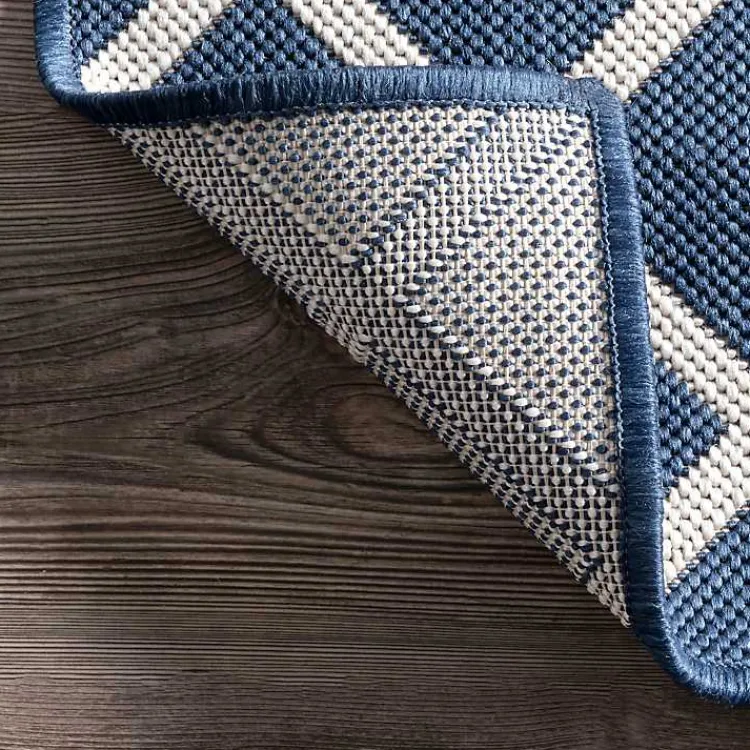 Kirklands Home Blue Cassie Global Outdoor Area Rug, 5x8