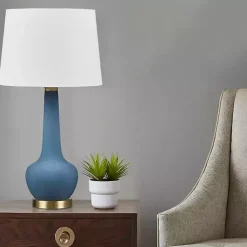 Kirklands Home Ceramic Zazie Table Lamp Blue Sale