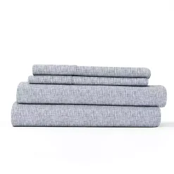 Kirklands Home Chambray 3-pc. Twin Sheet Set Blue Clearance