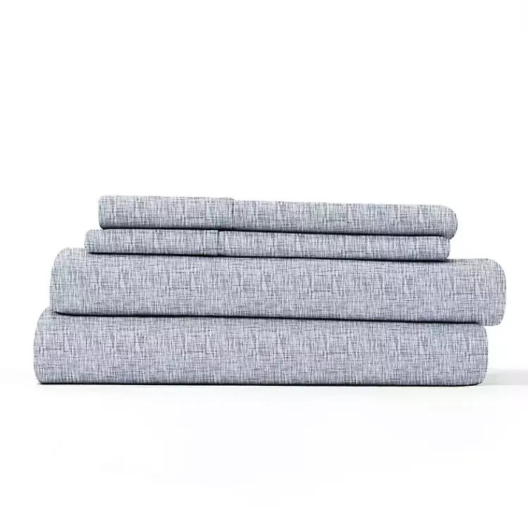 Kirklands Home Chambray 3-pc. Twin Sheet Set Blue Clearance