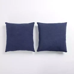 Pillows>Kirklands Home Chenille Pillows, Set of 2 Blue
