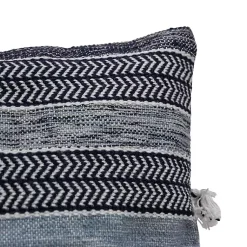 Kirklands Home Chevron Woven Outdoor Pillow Blue Discount