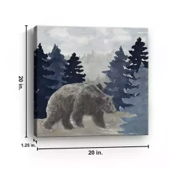 Kirklands Home Blue Cliff Mountains Bear I Canvas Art Print Discount