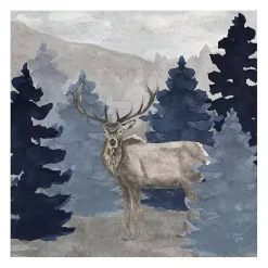 Kirklands Home Blue Cliff Mountains Elk III Canvas Art Print Best