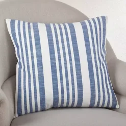 Pillows>Kirklands Home Blue Coastal Stripe Pillow