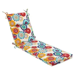 Kirklands Home Blue Confetti Outdoor Chaise Cushion Discount