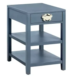 Kirklands Home Crab Accent Table Blue