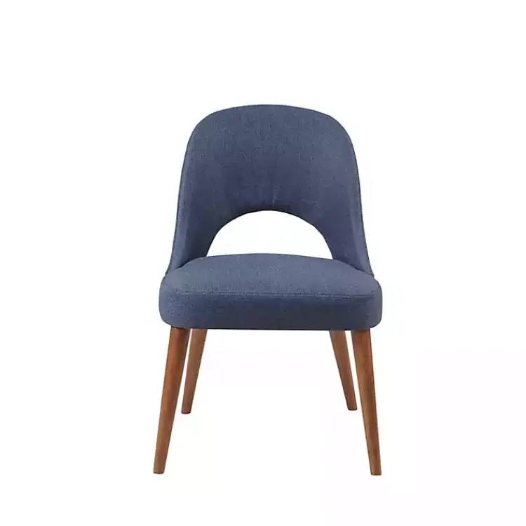 Kirklands Home Cut-Out Pecan Wood Dining Chairs, Set of 2 Blue Online