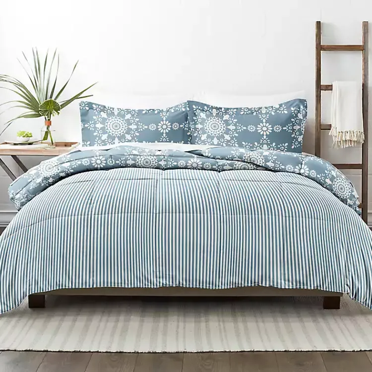 Kirklands Home Daisy Medallion King 3-pc. Comforter Set Blue Online