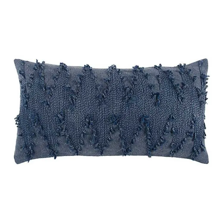 Pillows>Kirklands Home Deconstructed Chevron Accent Pillow Blue