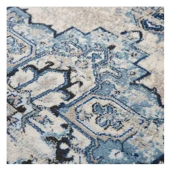 Kirklands Home Edward Medallion Area Rug, 8x10 Blue Clearance