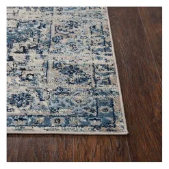 Kirklands Home Edward Medallion Area Rug, 8x10 Blue Clearance