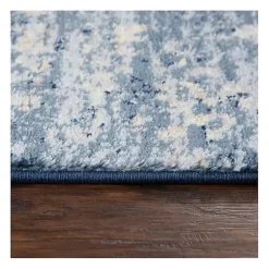 Kirklands Home Blue Edward Overdyed Area Rug, 8x10 New