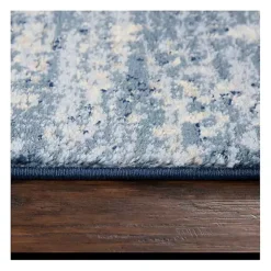 Kirklands Home Blue Edward Overdyed Area Rug, 8x10 New