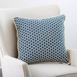 Pillows>Kirklands Home Embroidered Claudia Pillow Blue