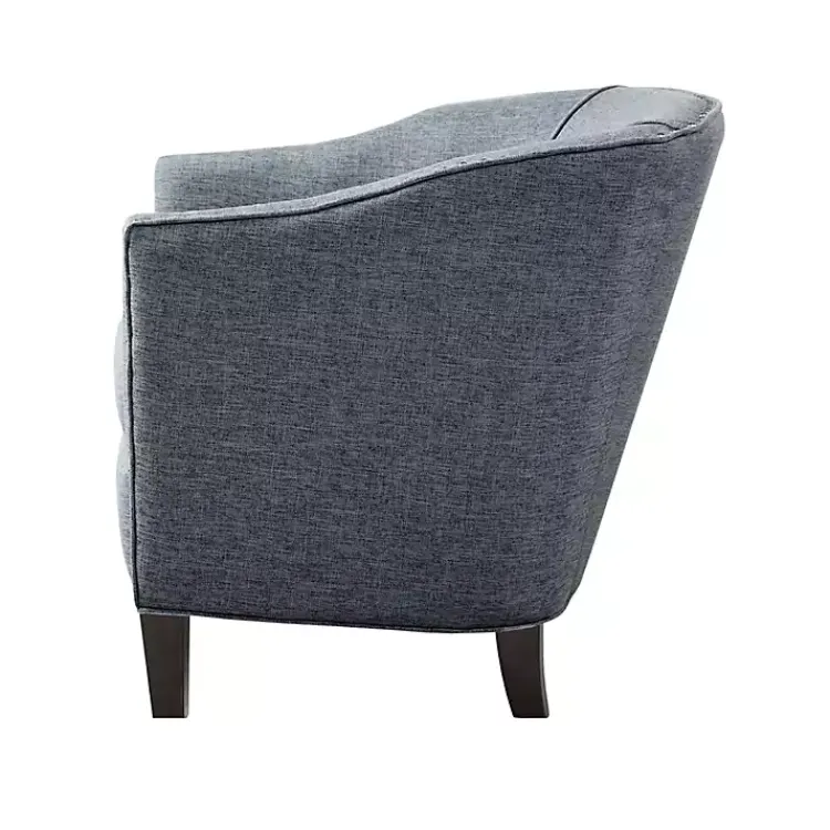 Kirklands Home Emery Barrel Accent Chair Blue Outlet