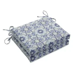 Kirklands Home Emilia Outdoor Seat Cushions, Set of 2 Blue Best