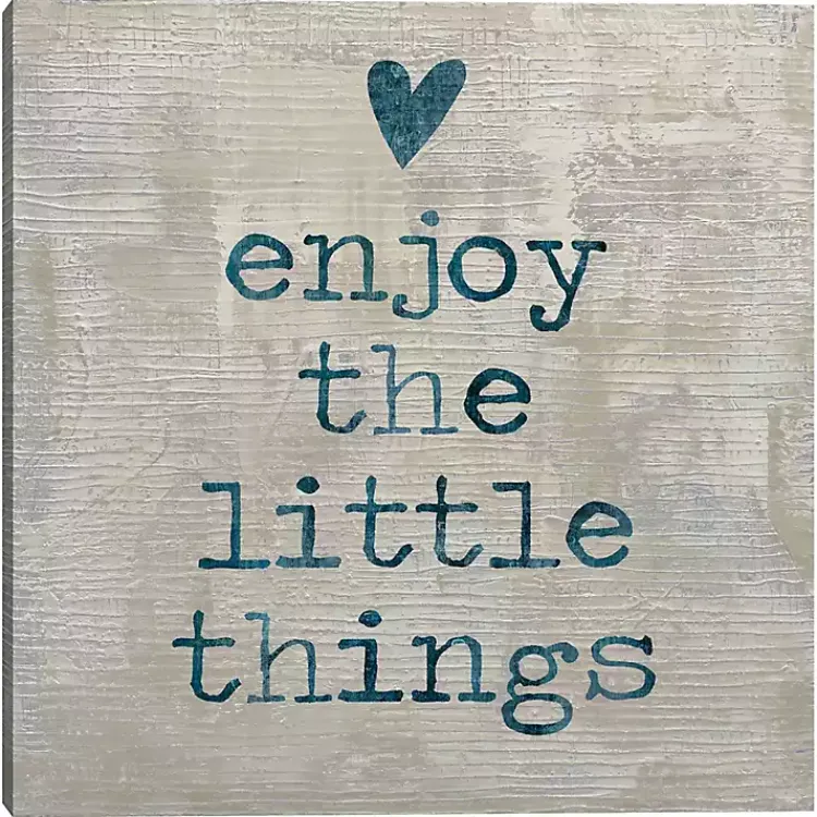 Kirklands Home Blue Enjoy the Little Things Wall Plaque Sale