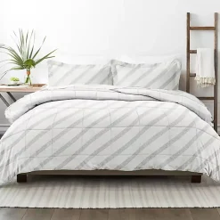 Kirklands Home Blue Faded Stripe 3-pc. King Duvet Cover Set Online