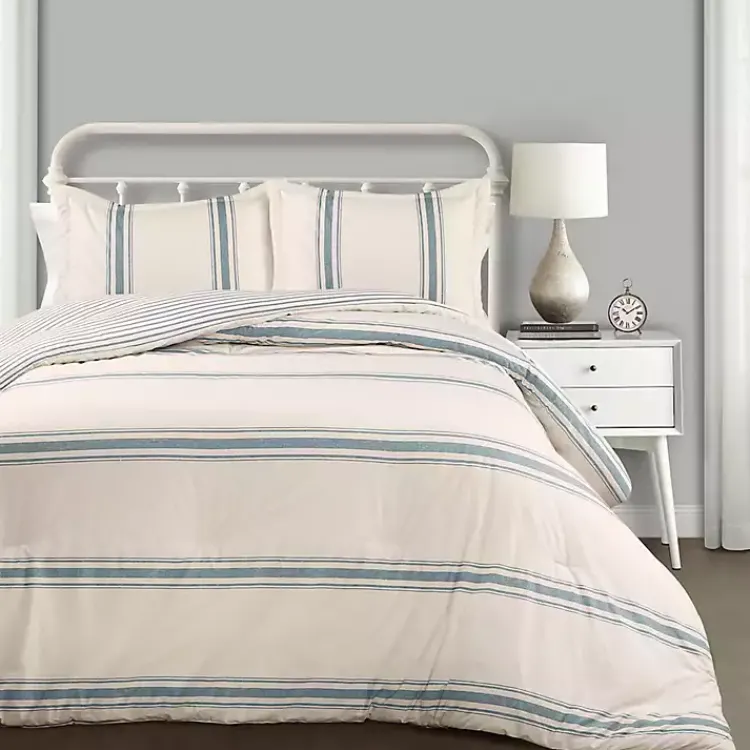 Kirklands Home Blue Farmhouse 3-pc. Full/Queen Comforter Set Sale