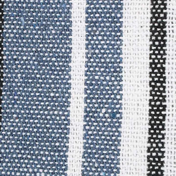 Blankets & Throws>Kirklands Home Farmhouse Stripe Throw Blue