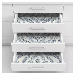 Kirklands Home Floral Damask Pattern Peel & Stick Wallpaper Blue Online