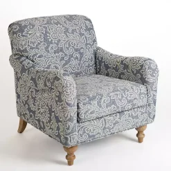 Kirklands Home Blue Floral English Armchair Online