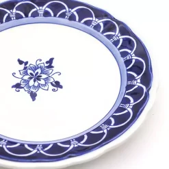 Kirklands Home Blue Floral Hand Painted 16-pc. Dinnerware Set Outlet