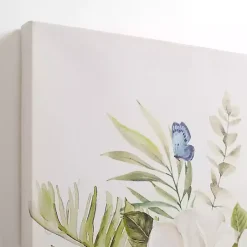 Kirklands Home Blue Floral in China Vase II Canvas Art Print Clearance