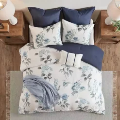 Kirklands Home Blue Floral 7-pc. King Comforter Set Discount