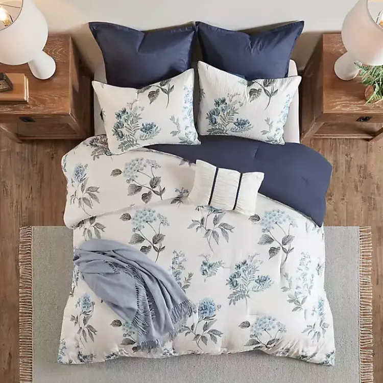 Kirklands Home Blue Floral 7-pc. King Comforter Set Discount
