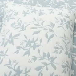 Kirklands Home Blue Floral Reversible 3-pc. King Quilt Set Outlet
