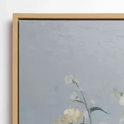 Kirklands Home Blue Floral Still Life Framed Canvas Art Print Outlet