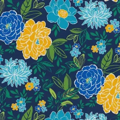 Kirklands Home Blue Floral Tufted Outdoor Seat Cushions, Set of 2 Outlet