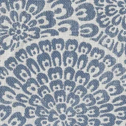 Kirklands Home Floral Upholstered Square Storage Ottoman Blue Best