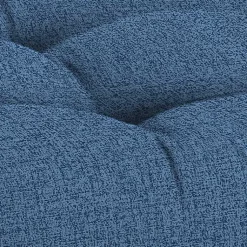 Kirklands Home French Edge Outdoor Wicker Settee Cushion Blue