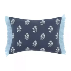 Pillows>Kirklands Home French Floral Lumbar Pillow Blue