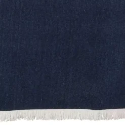 Kirklands Home Fringe Border Table Runner, 72 in. Blue Online