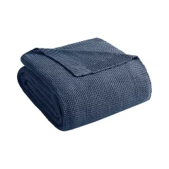 Blankets & Throws>Kirklands Home Full/Queen Rylan Knit Blanket Blue