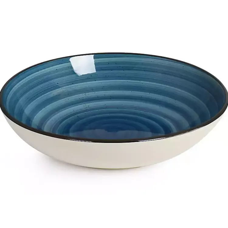 Kirklands Home Gia Stoneware 24-pc. Dinnerware Set Blue Clearance