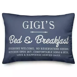 Pillows>Kirklands Home Blue Gigi's Bed and Breakfast Accent Pillow