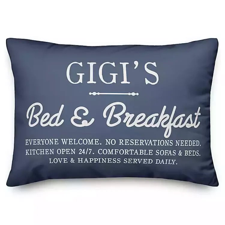 Pillows>Kirklands Home Blue Gigi's Bed and Breakfast Accent Pillow