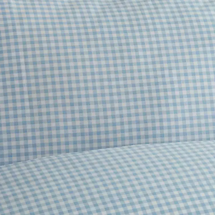 Kirklands Home Gingham King 3-pc. Sheet Set Blue Outlet