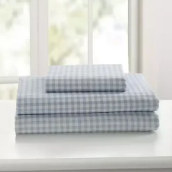 Kirklands Home Gingham Queen 3-pc. Sheet Set Blue